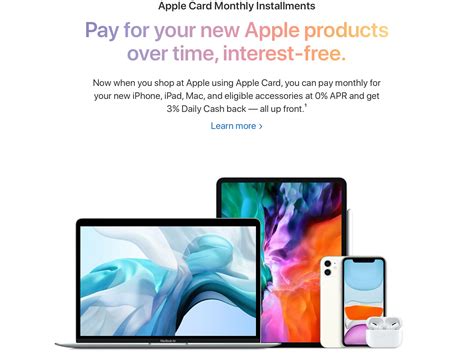 apple computer financing|apple card buying apple products.